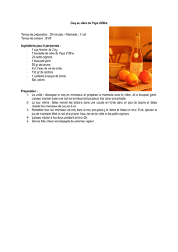 Recettes de l`Aube en Champagne