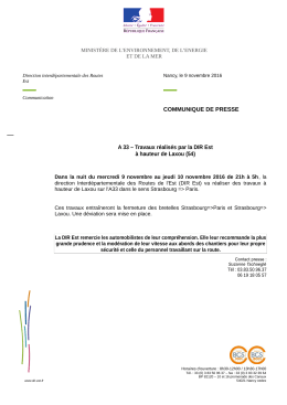Travaux r&eacute;alis&eacute;s par la DIR Est &agrave; hauteur de Laxou (54)