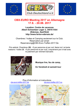 CBX-EURO Meeting 2017 en Allemagne 17.8.