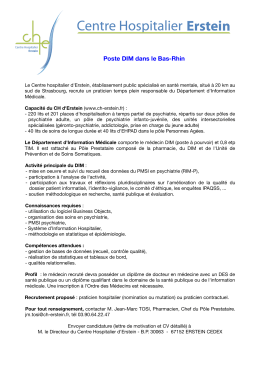 Poste DIM dans le Bas-Rhin