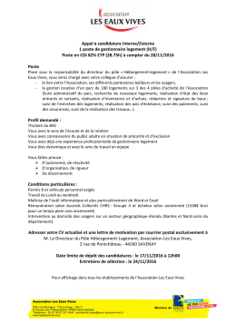 Gestionnaire logement