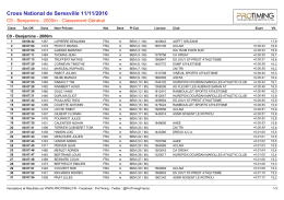 Listes de rÃ©sultats|Classement GÃ©nÃ©ral sans tps reel