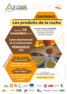 Les produits de la ruche - Chambre d`Agriculture de la Dordogne