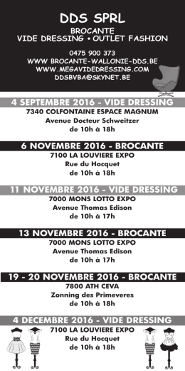 DDS SPRL - Brocante Wallonie DDS