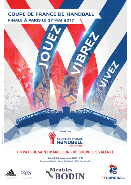 coupe de france de handball - HandBall Pays de Saint Marcellin
