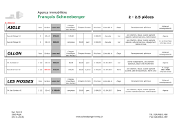 2 pièces - Agence Immobilière François Schneeberger