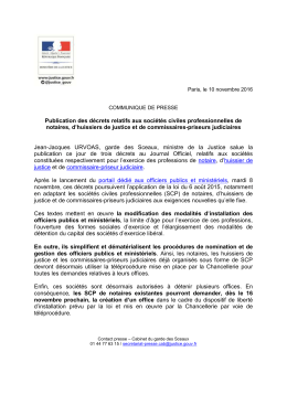 Lire le communiqu&eacute;