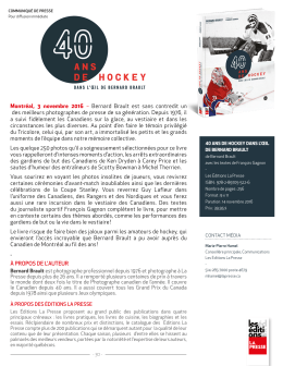 ans de hockey - Les &Eacute;ditions La Presse