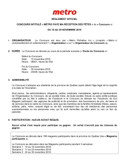 le &laquo; Concours