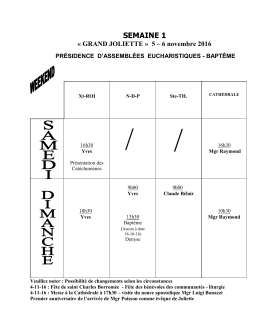 semaine 1 - Paroisse Saint-Charles