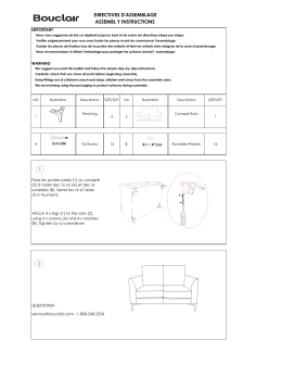 directives d`assemblage assembl y instructions