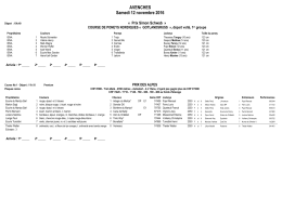 3 Partants - Starterliste