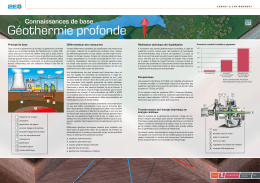 Connaissances de base géothermie profonde