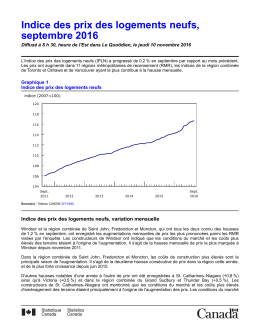 - Statistique Canada