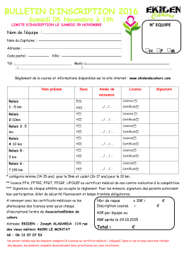 bulletin d`inscription 2016