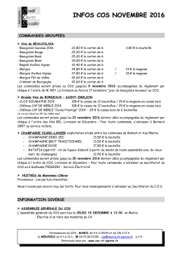 INFO DU COS Novembre 2016 Téléchargez l - COS Saint
