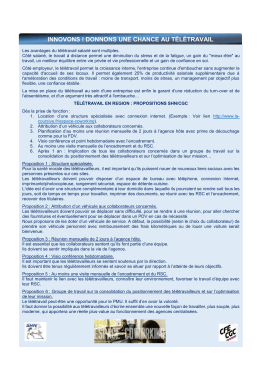 innovons ! donnons une chance au t&eacute;l&eacute;travail
