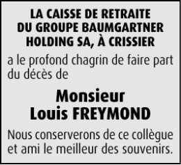 Monsieur Louis FREYMOND