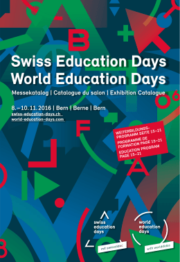 Messekatalog - World Education Days