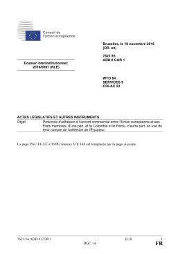 7621/16 ADD 8 COR 1 IL/ll 1 DGC 1A La page PAC/EU/EC