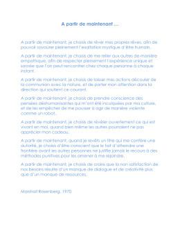 A partir de maintenant &hellip;