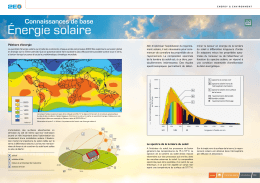 Connaissances de base énergie solaire
