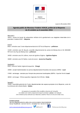 Bureau du Cabinet - Les services de l`État en Mayenne