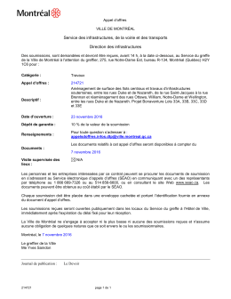 Aménagement de surface des îlots centraux et travaux d
