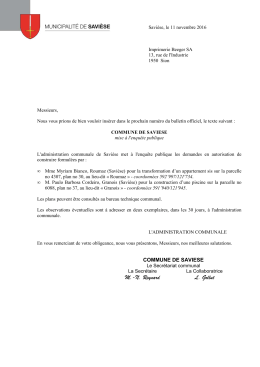 Mise &agrave; l`enqu&ecirc;te publique