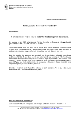 Canevas communiqu&eacute; de presse