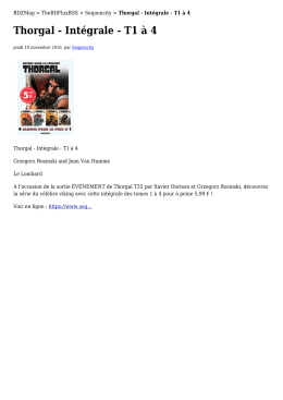 Thorgal - Intégrale - T1 à 4