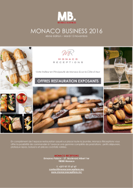 Restauration - Monaco Business