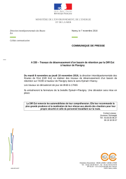 A330 - Travaux de désenvasement d`un bassin de
