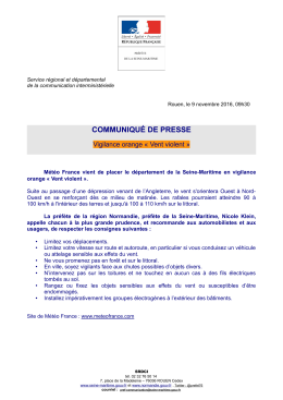 COMMUNIQUÉ DE PRESSE - Criel-sur-Mer