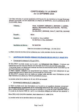 15 septembre 2016 - Commune de Nanteuil (79400) &ndash; Deux
