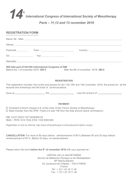 T&eacute;l&eacute;charger le Bulletin d`inscription au format PDF