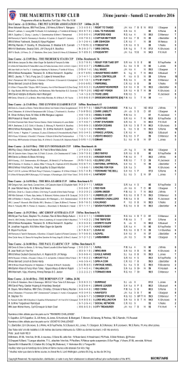 the mauritius turf club