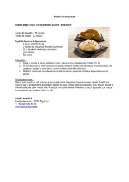 Recettes de l`Aube en Champagne