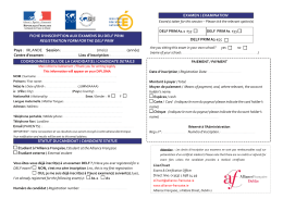 Page 1 ******, EXAMEN I EXAMINATION * DELF fa`