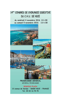 programme (program) - Tradotel Riviera Travel