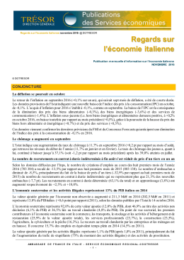 Regards sur l`économie italienne