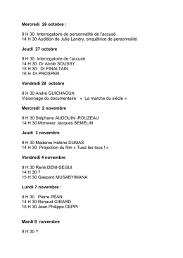 Télécharger le planning prévisionnel