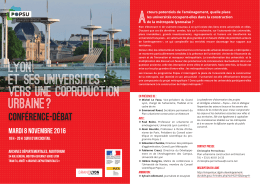 Lyon et ses universites : vers une coproduction urbaine