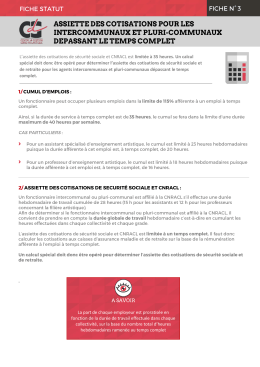 assiette des cotisations pour les intercommunaux et pluri