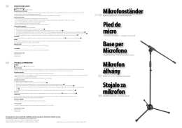 Mikrofonständer Stojalo za mikrofon Base per Microfono