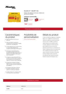 Modèle N° 1482BP1106 | Master Lock