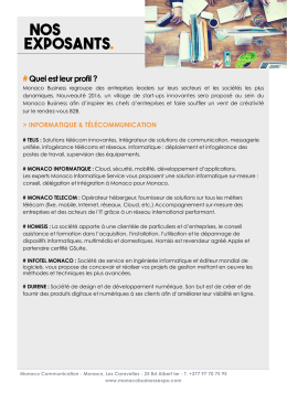 Liste des Exposants