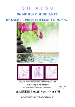 afiche ehpad nov 2016 - L`Arche des Thérapeutes