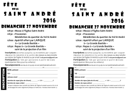 Bulletin inscription St Andre 2016