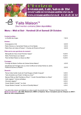 Télécharger Menus